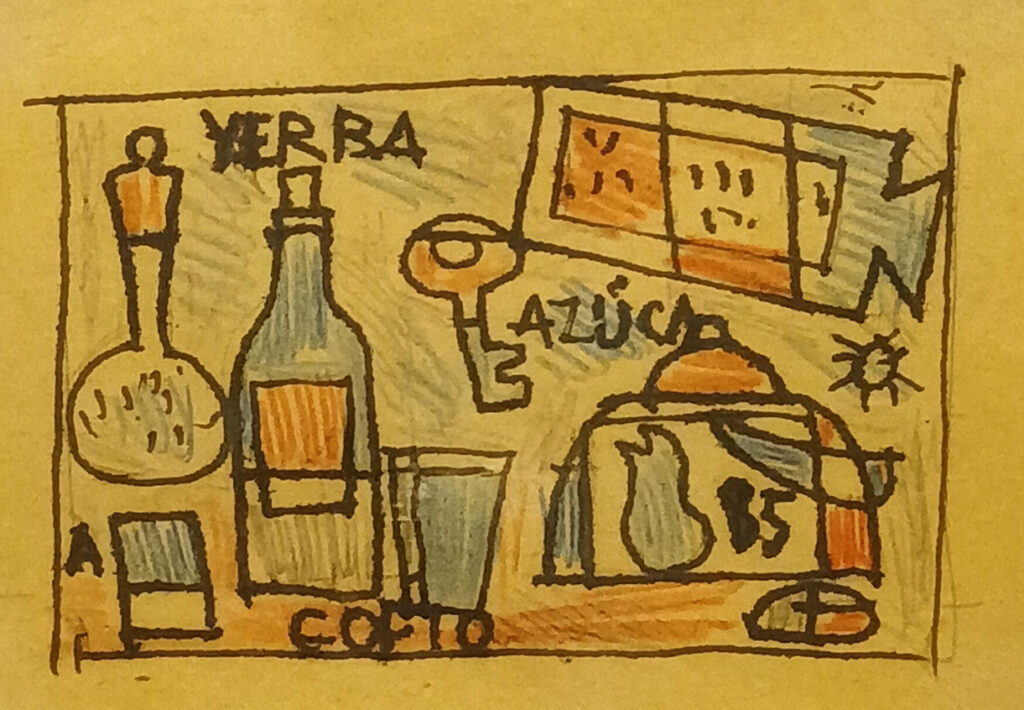 Dibujo con color de Joaquín Torres-García