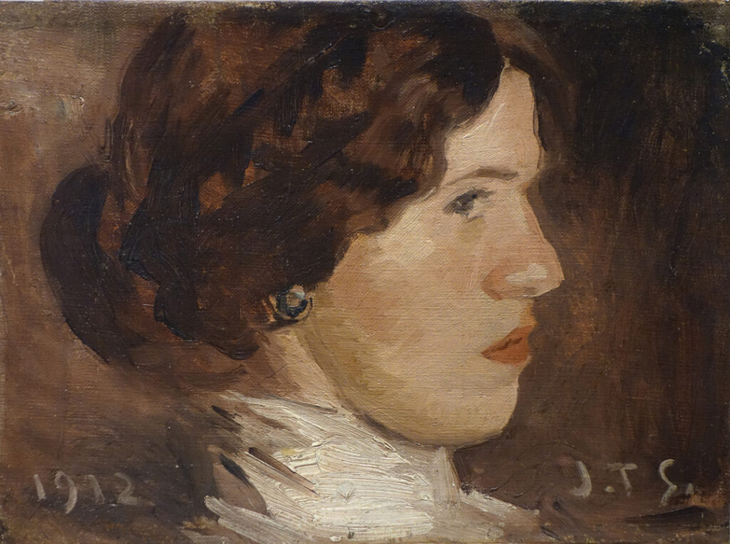 Retrato de Manolita Piña, esposa del pintor uruguayo Joaquín Torres-García